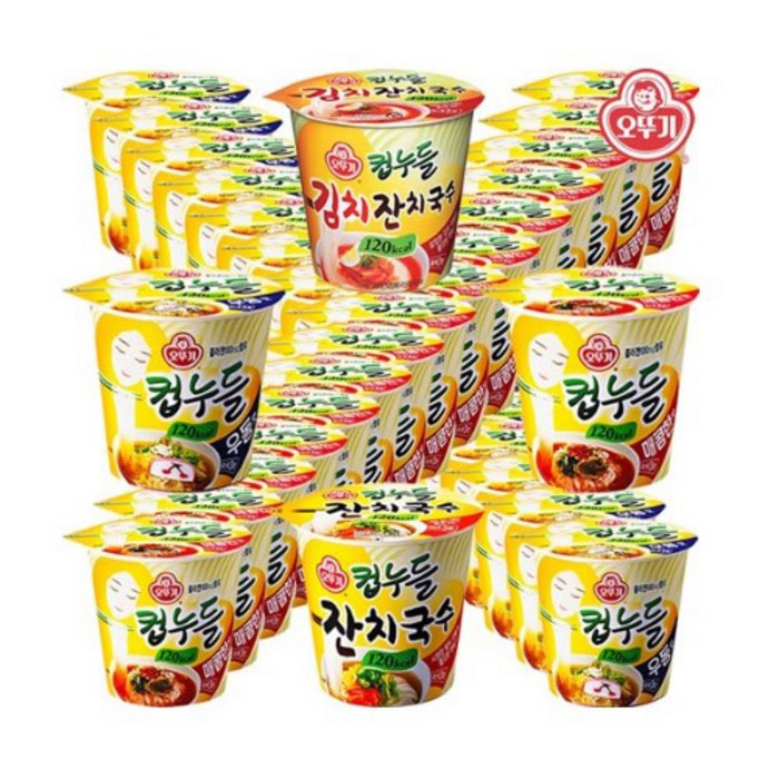 오뚜기 컵누들 다이어트 한달팩 x 30개, 매콤한맛 x 15개+우동맛 x 15개 대표 이미지 - 다이어트 라면 맛있는거 추천