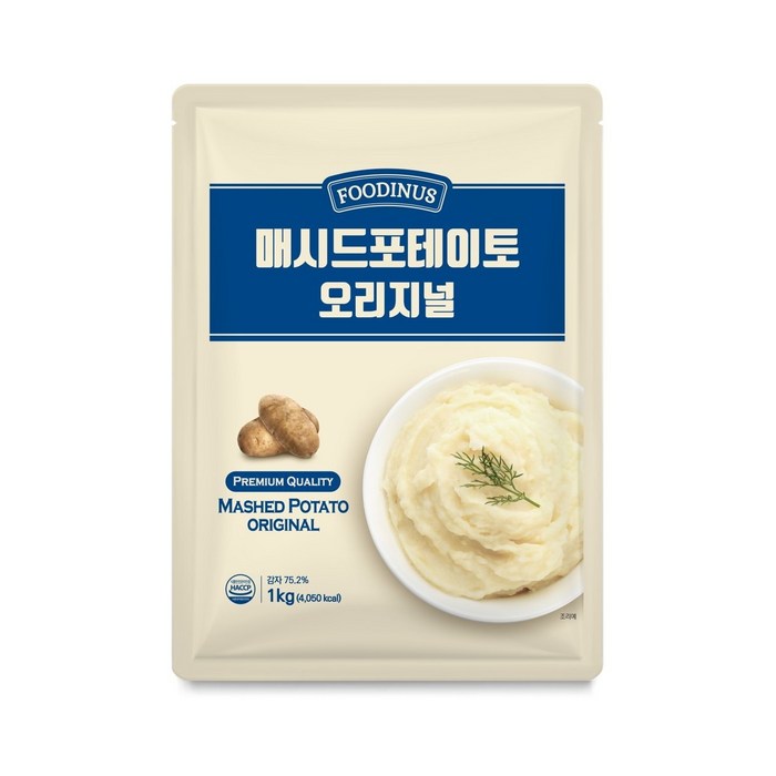 푸디너스 매시드(매쉬드) 포테이토 오리지널 1KG, 1개 대표 이미지 - 감자전분 추천