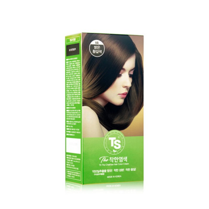 TS 착한염색 120g, 8호 밝은황갈색, 2개 대표 이미지 - TS 샴푸 추천
