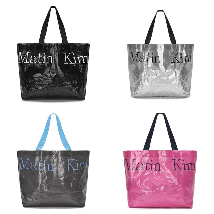 [당일발송] 마뗑킴 타포린 리유저블 쇼퍼백 여성 쇼핑 가방 백 MATIN KIM TARPAULIN SHOPPER BAG MK2377BG902M0