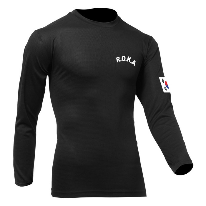 어택존 남성용 면 스판덱스 로카 긴팔 티셔츠 대표 이미지 - 국뽕 추천