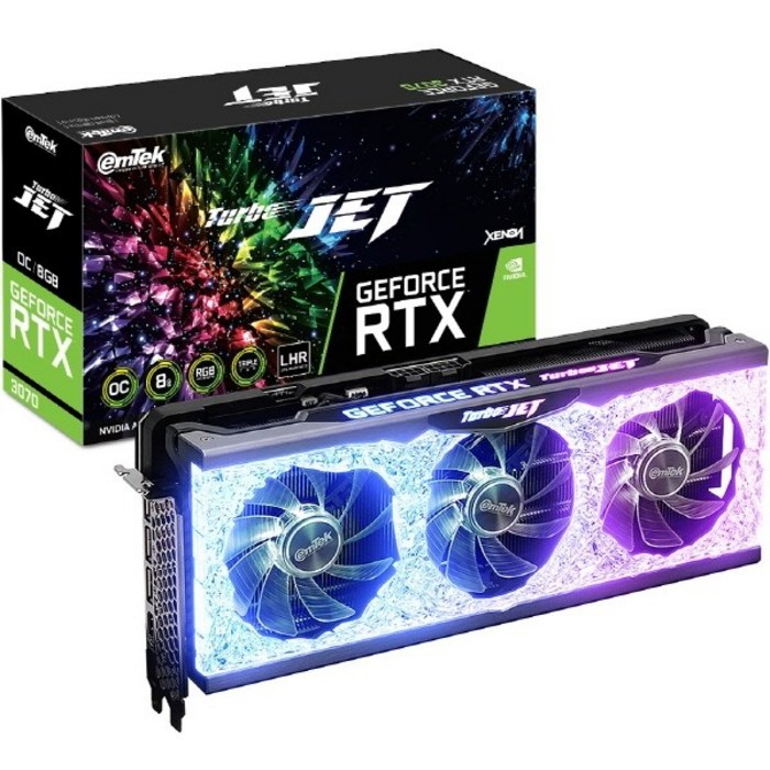 이엠텍 XENON 지포스 RTX 3070 TURBO JET OC D6 8GB 그래픽카드 대표 이미지 - 딥러닝 GPU 추천