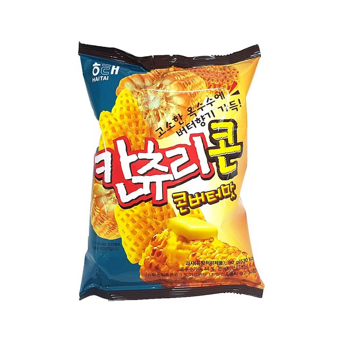 해태제과 칸츄리콘 콘버터맛, 90g, 4개 대표 이미지 - 맛있는 과자 추천