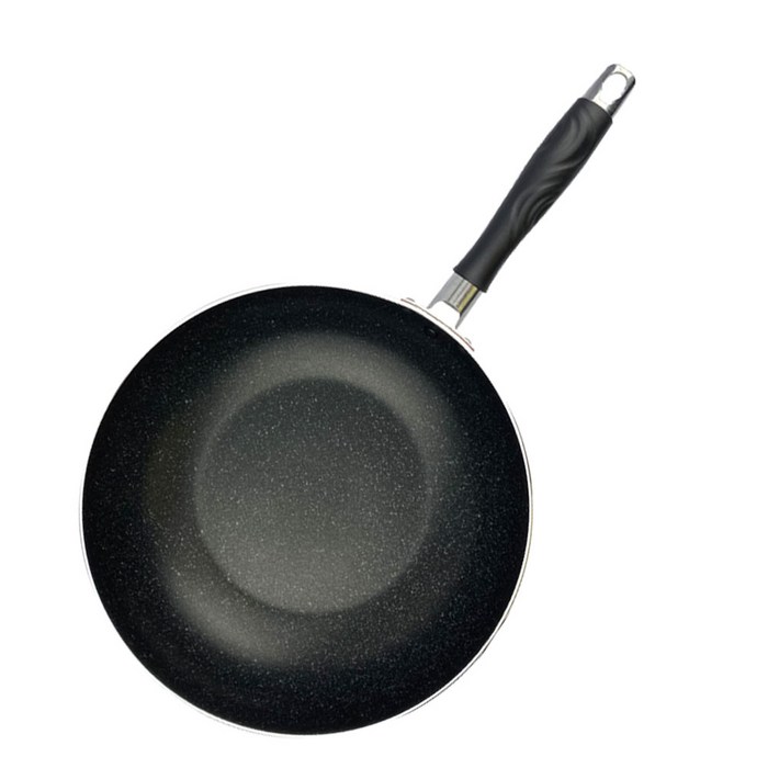 베네첸 국산 일반 마블코팅 튀김팬 궁중팬 튀김팬 웍 업소용 20cm 24cm 26cm 28cm 30cm 32cm, W28cm, 1개 대표 이미지 - 카루이 추천