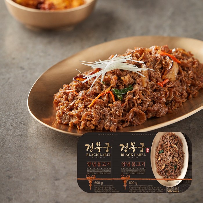[경복궁 홈쿡] 양념 불고기 600gx2팩, 2개 대표 이미지 - 타다끼 추천