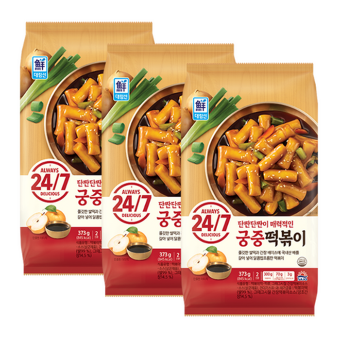 대림선 궁중떡볶이 373g x3개 대표 이미지 - 궁중떡볶이 추천