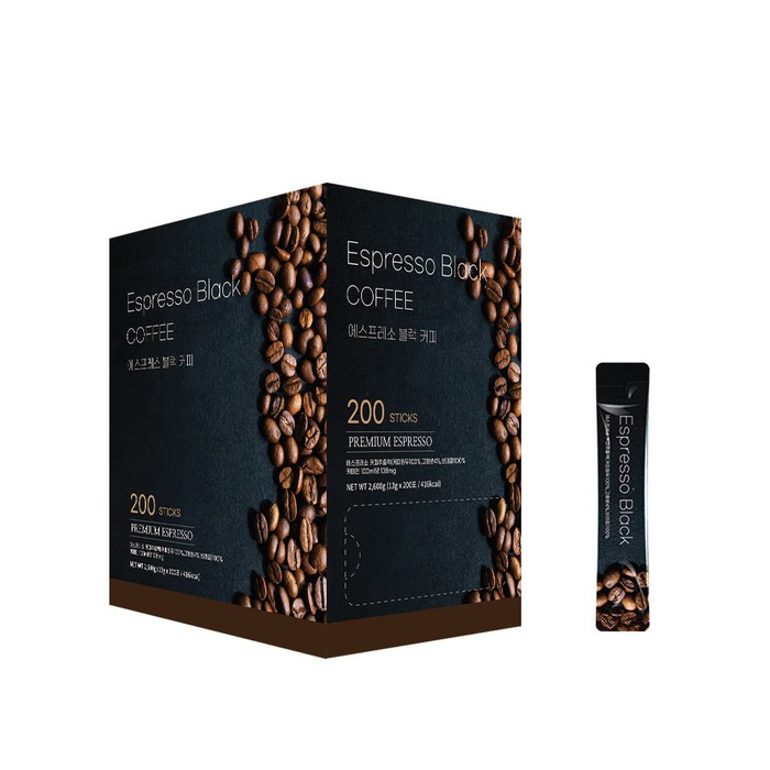 에스프레소 스틱커피 (13g x 200개), 1박스200개 대표 이미지 - 코스트코 커피 추천