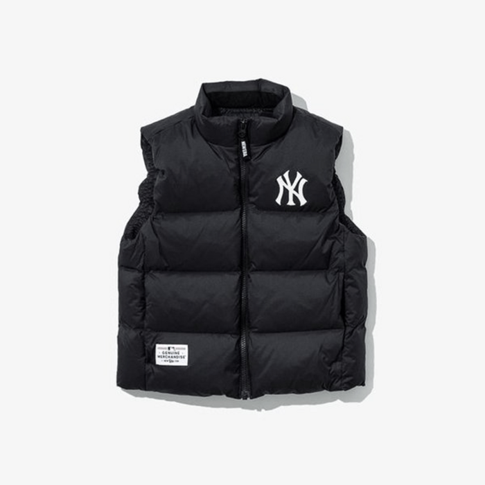 [뉴에라][키즈] 패딩 조끼 MLB 뉴욕 양키스 덕 다운 베스트 블랙(13947065)