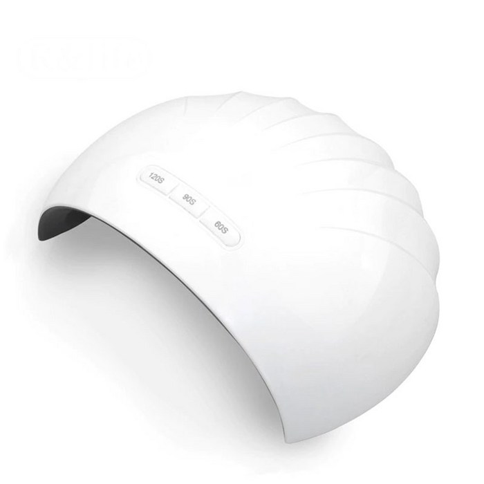 Z6 12 LED UV 조개 젤네일 램프, 혼합색상, 1개 대표 이미지 - 젤 램프 추천