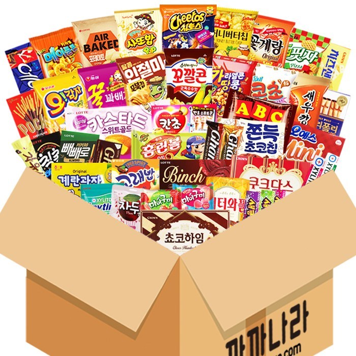 까까나라 과자 간식 랜덤 럭키박스 과자폭탄 45p 선물세트, 1box, 과자폭탄 럭키박스 대표 이미지 - 럭키박스 추천