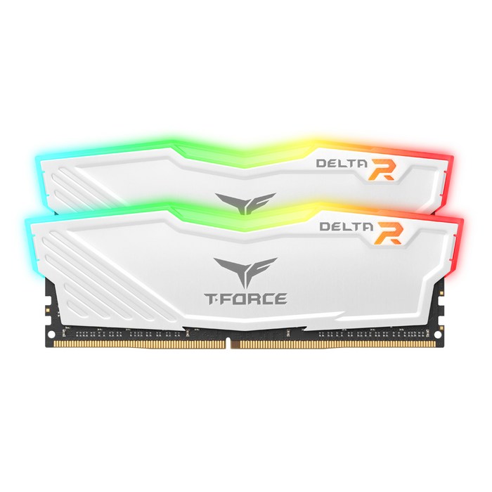 TeamGroup TForce DDR4-3600 CL18 Delta RGB 화이트 패키지 가넷 램 32GB 데스크탑용 대표 이미지 - 램 16기가 추천