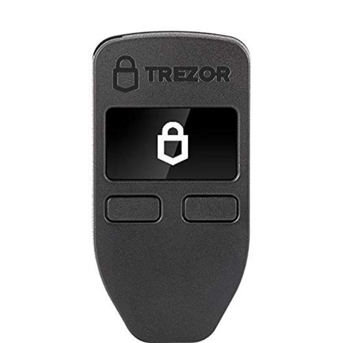 Trezor Model One - 암호화폐 가상화폐 하드웨어 지갑- 비트코인 이더리움 ERC20 등을 해킹으로부터 가장 안전하게 보관 하드월렛 스토리지 (블랙) -186530, 검은 색 대표 이미지 - 콜드월렛 추천