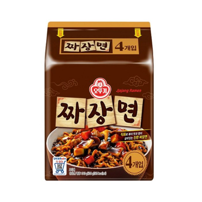 오뚜기 짜장면, 135g, 4개 대표 이미지 - 봉지라면 추천