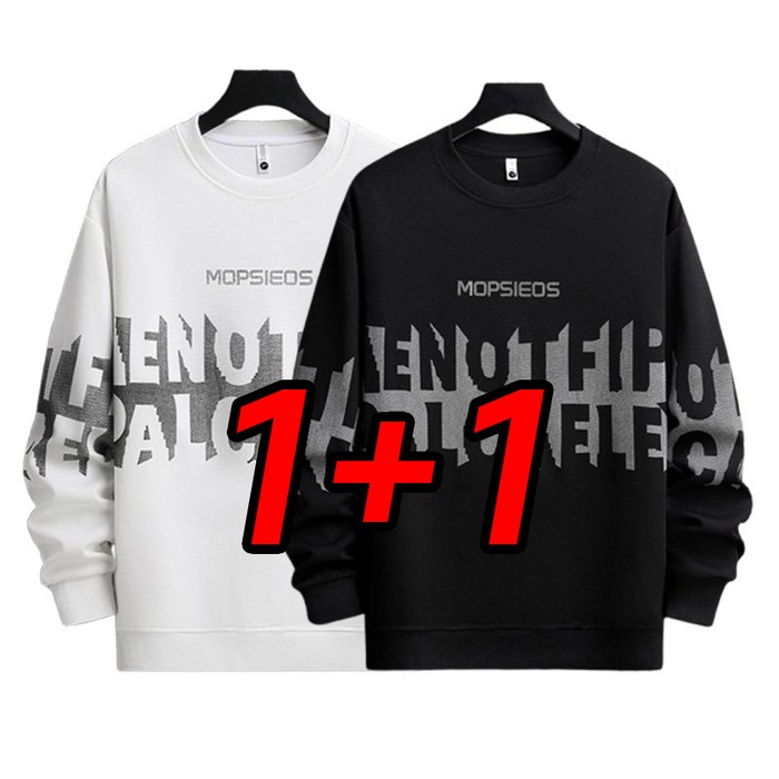 TIMEPURE 남녀공용 긴팔티 11 세트 맨투맨 오버핏 빅사이즈 봄가을 데일리