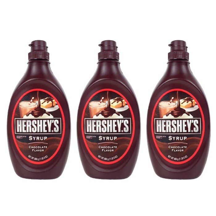 허쉬 초콜릿 시럽, 680g, 3개 대표 이미지 - 허쉬 초콜릿 추천