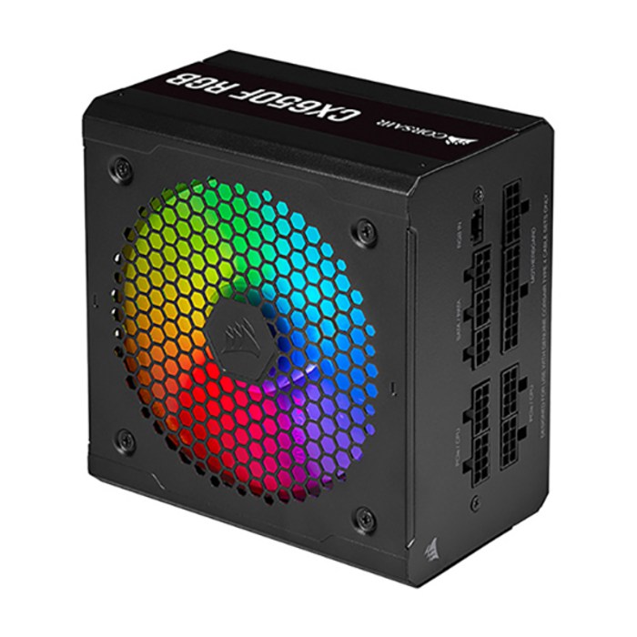 커세어 iCUE CX650F RGB 파워 블랙 (ATX 650W), 1개, 선택하세요 대표 이미지 - 커세어 파워 추천