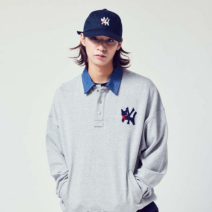 비욘드클로젯 90S BASEBALL PARODY LOGO DENIM MIX T-SHIRTS GRAY (7397458) 대표 이미지 - 비욘드클로젯 맨투맨 추천