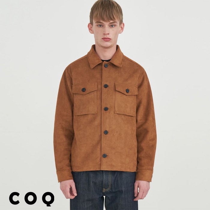 374 POCKET SUEDE JACKET_BROWN 대표 이미지 - 남자 스웨이드자켓 추천