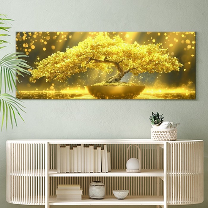인메이블 돈들어오는 돈나무 그림 10억 금전수 와이드 추상화 거실 액자
