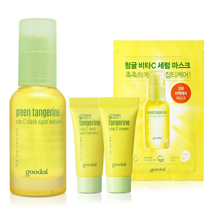 구달 청귤 비타C 잡티세럼 플러스 30ml + 세럼 플러스 미니 5ml + 크림 미니 5ml + 세럼 마스크 세트, 1세트 대표 이미지 - 세럼 추천