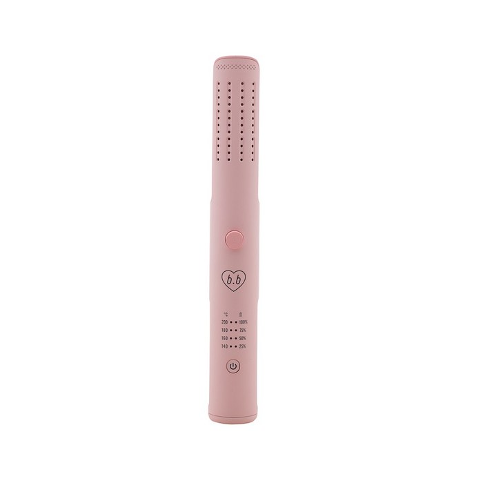 [뷰티비기닝] 바람으로 빠르게 FIX! 윈드서프 에어고데기 무선, 핑크 대표 이미지 - 미니 고데기 추천