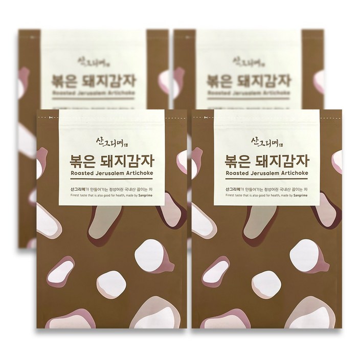 산그리메 국내산 볶은 돼지감자 1+1/2+2/3+3행사 뚱딴지 뚱단지, 600g, 4봉 대표 이미지 - 돼지감자 추천