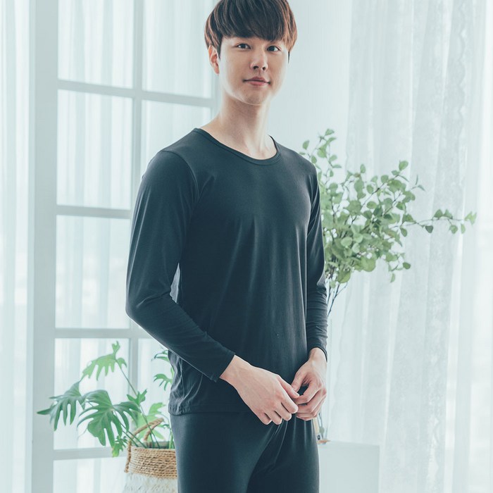 도씨 남성용 히트올 초극세사 기모 내의 상하 세트 대표 이미지 - 겨울 내복 추천