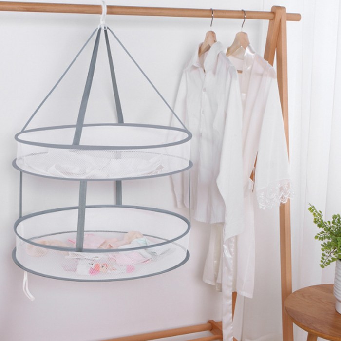접이식 니트 건조대 건조망 속옷 양말 세탁 빨래 건조, 소형2단 대표 이미지 - 건조망 추천