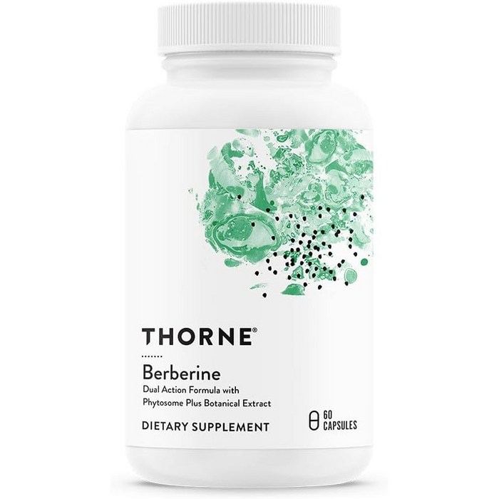 Thorne Berberine 1000mg 60캡슐, 60정, 1개 대표 이미지 - 베르베린 추천