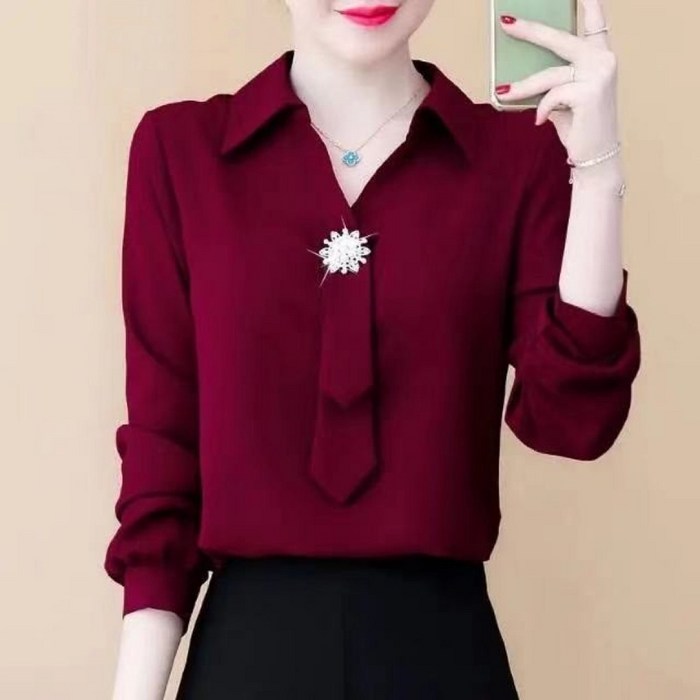 쩐쿠 데이블라우스 봄 여성 블라우스 S654 대표 이미지 - 벌룬블라우스 추천