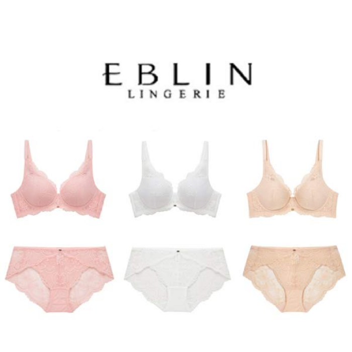 [현대백화점]에블린 속옷세트 3M 더블볼륨 노와이어 브라+레이스팬티(EBBRB2305M) 4COLORS 대표 이미지 - 에블린 추천