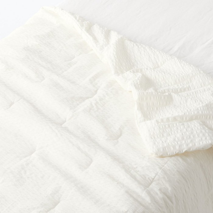 무인양품 MUJI 면 서커 얇은 이불, 오프화이트 대표 이미지 - 시원한 이불 추천