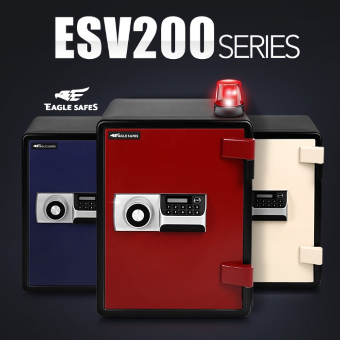 선일금고 디지털 내화금고 ESV200 63kg, 레드 대표 이미지 - 디지털 금고 추천