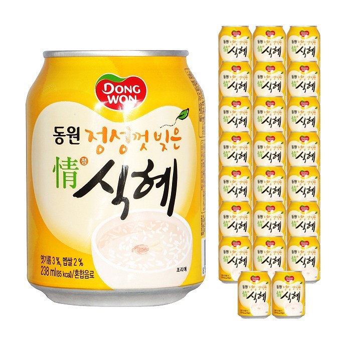 동원 정성껏 빚은 식혜, 238ml, 24개 대표 이미지 - 달달한 음료 추천