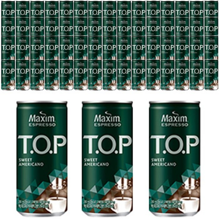 맥심 티오피 스위트 아메리카노 200MLX60CAN, 200ml, 60개 대표 이미지 - 스타벅스 콜드컵 추천
