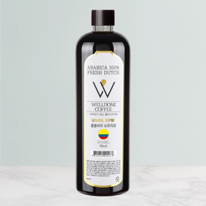 웰던커피 콜드브루 콜롬비아 슈프리모 더치커피, 500ml 대표 이미지 - 콜드브루 추천