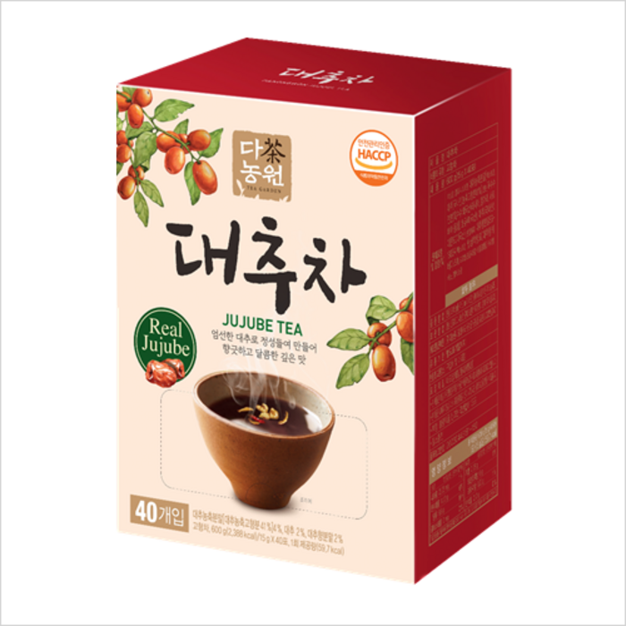 다농원 대추차, 15g, 40개 대표 이미지 - 대추차 추천