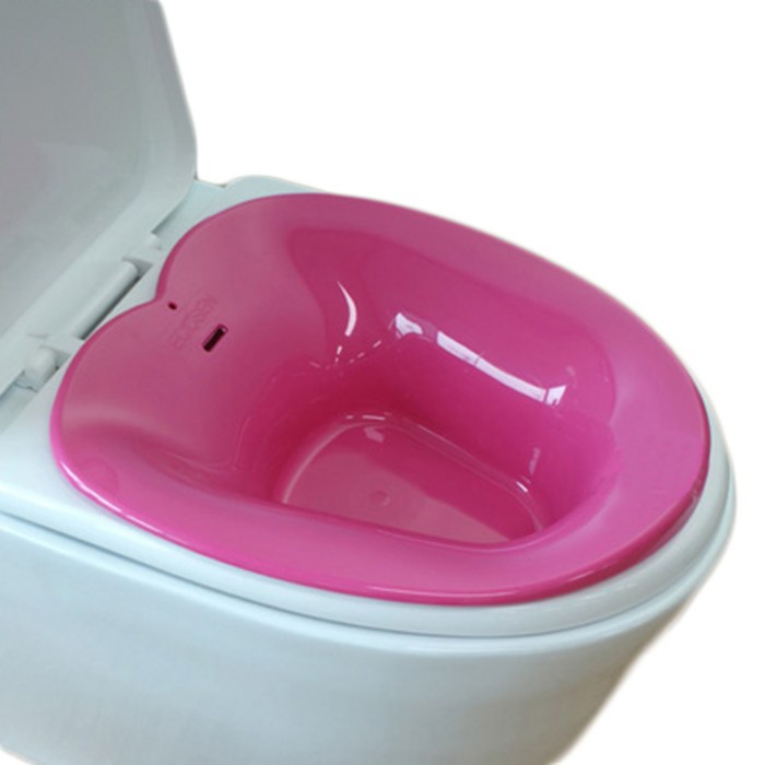 에코센 가정용 좌욕기 최고급용 치질 변기 임산부 국내산 실리콘 좌욕대야 핑크, 1개