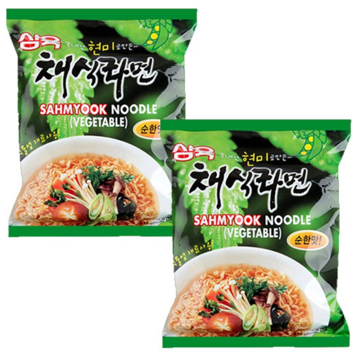 삼육 SY002)삼육 채식라면 순한맛 8봉 대표 이미지 - 채식라면 추천