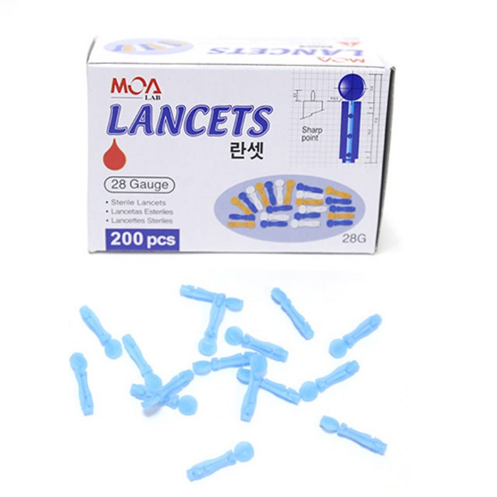 모아랩 란셋 28G 채혈침 1BOX (200개입), 1개, 200개입 대표 이미지 - 채혈침 추천