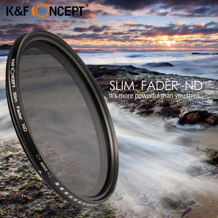 K&F CONCEPT Fader Slim 가변ND필터 ND2-ND400 JAPANOPTICS, 72mm