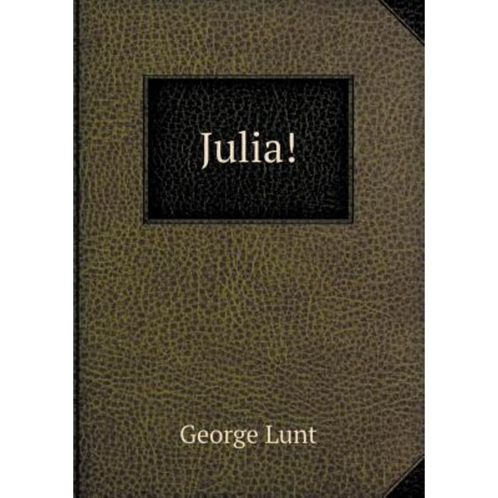 Julia! Paperback, Book on Demand Ltd. 대표 이미지 - Julia 책 추천