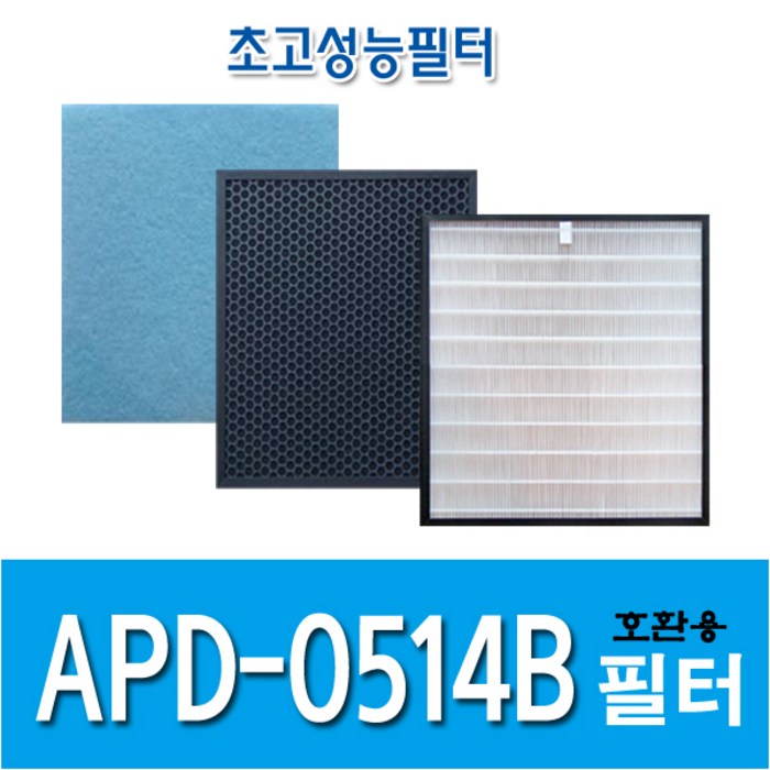 H13등급 코웨이 APD-0514B APD-0513B AP-0512AH APM-0812DH APMS-0815C 공기청정기 필터 1년SET 국내제작, 헤파필터1+탈취필터1+항균필터3 대표 이미지 - CODE-APD13+ 추천