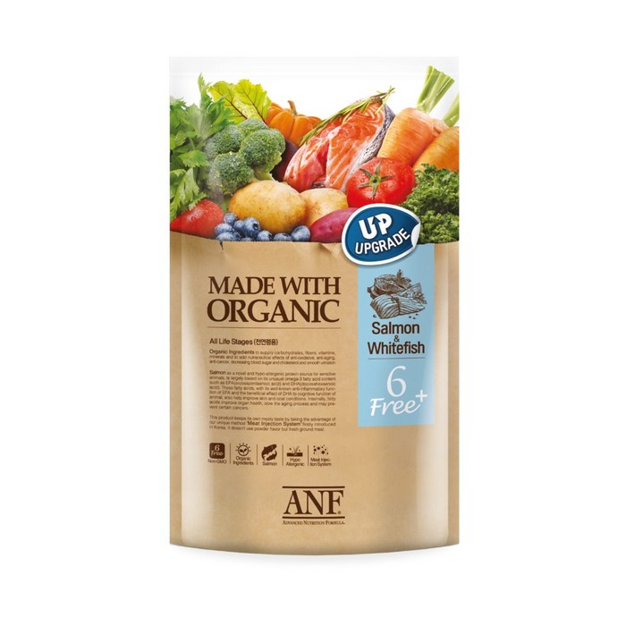 ANF 유기농 6free 플러스 연어 강아지 사료, 1.8kg, 1개 대표 이미지 - 유기농 강아지 사료 추천