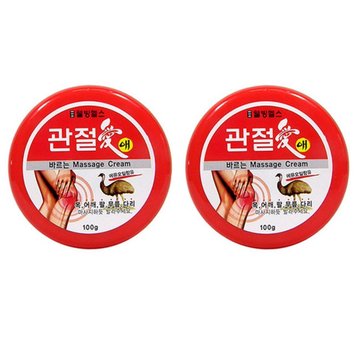 웰빙헬스 관절애크림(100g)-바르는 마사지겔, 2개 대표 이미지 - 핫젤 추천