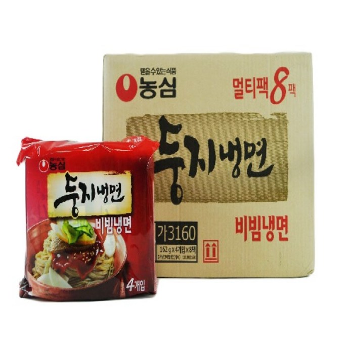 농심 둥지 비빔냉면 162g, 32개 대표 이미지 - 냉면 추천