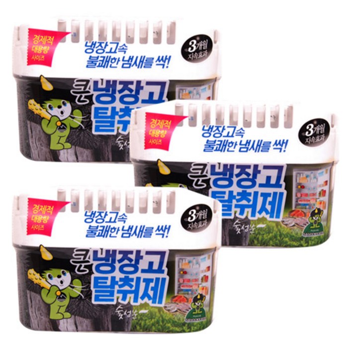 산도깨비 냉장고 탈취제 숯 420g, 3개 대표 이미지 - 냉장고 탈취제 추천