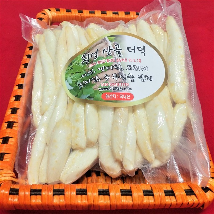 [횡성 산골 더덕] 실속 중 상 특 1kg 깐더덕500g 깐더덕1kg, 1개 대표 이미지 - 더덕 추천