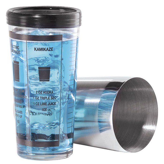 Oggi 프로페셔널 글래스 & 보스턴 칵테일쉐이커 400ml, 1개, Clear + Stainless Steel 대표 이미지 - 칵테일 용품 추천