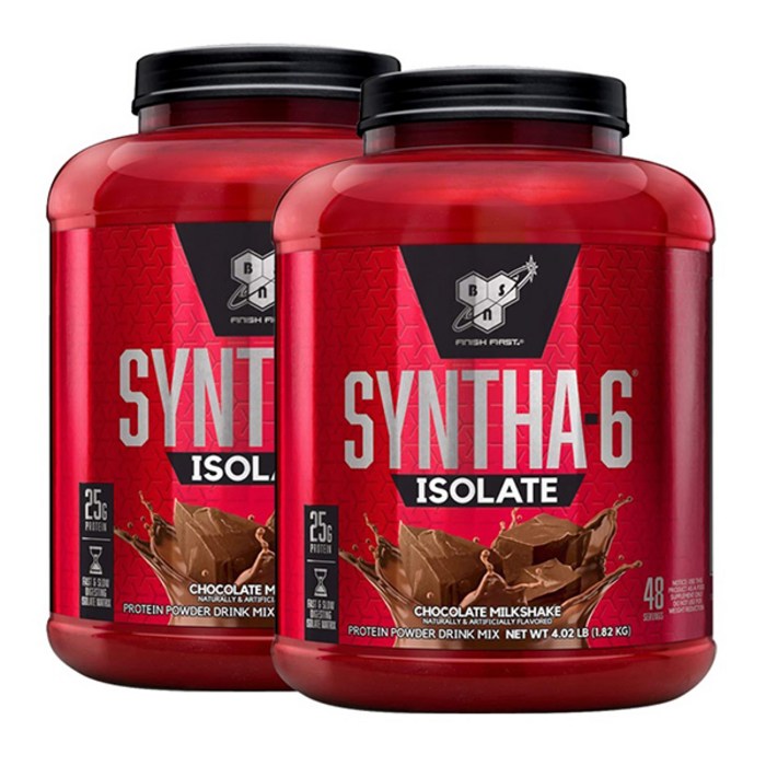 BSN 신타6 아이솔레이트(1+1) 4lbs CHOCOLATE MILKSHAKE, 1통, 1.82kg 대표 이미지 - 신타6 아이솔레이트 추천